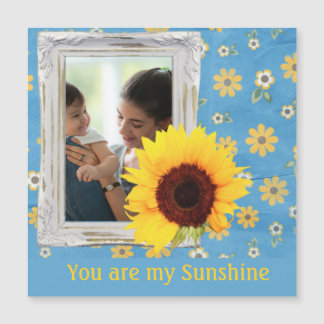 Carte Magnétique Vous êtes mon Sunshine Sunflower Acrylique Award K