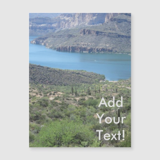 Carte Magnétique Vue du lac Apache (Devant)