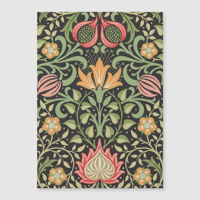 Carte Magnétique William Morris Persian Floral Antique (Devant)
