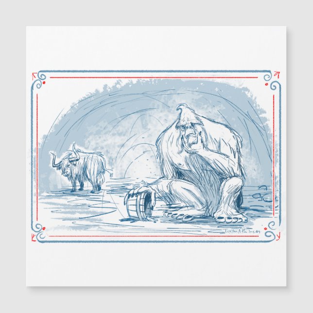 Carte magnétique Yeti (Devant)