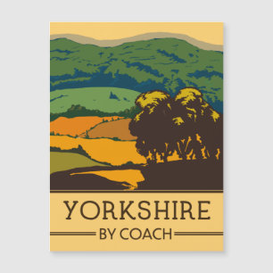 Carte Magnétique Yorkshire en car