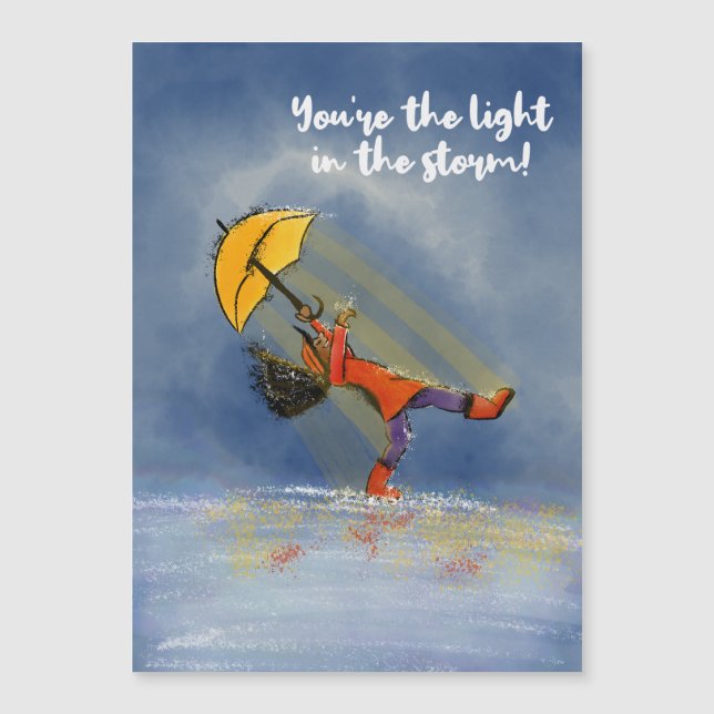 Carte Magnétique You’re the Light. (Devant)