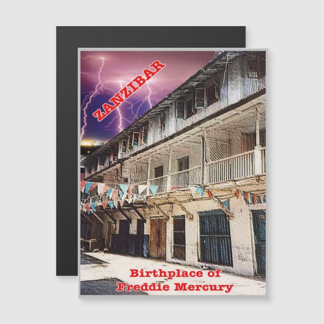 Carte Magnétique Zanzibar - Tanzanie - (Devant / Derrière)