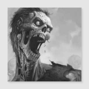Carte Magnétique zombie hurlant