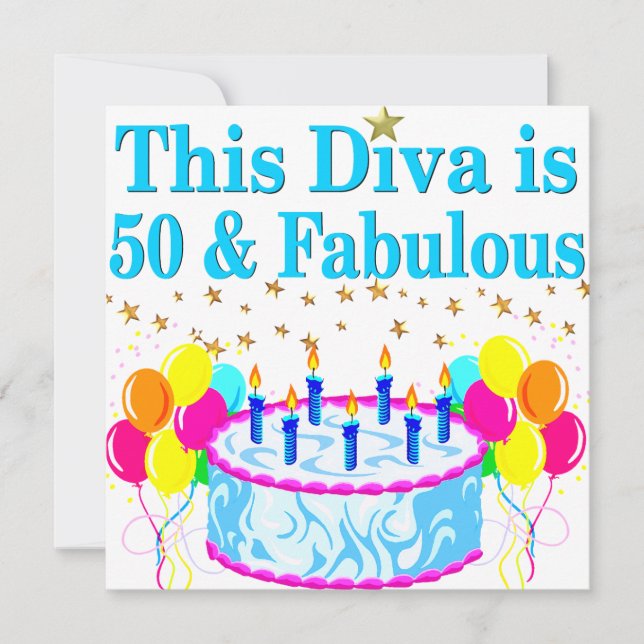 CARTE MAGNIFIQUE 50ÈME (Devant)