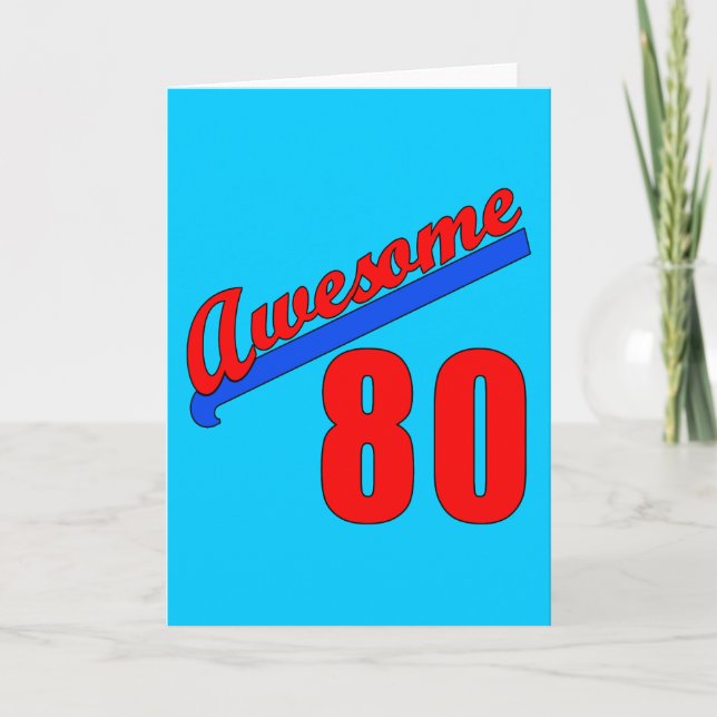 Carte Magnifique à 80 ans 80e anniversaire (Devant)