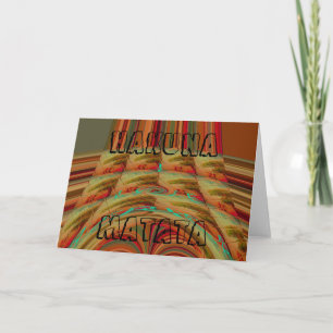 Carte Magnifique Africain traditionnel Golden Brown Moti