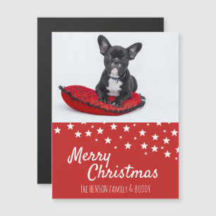 Carte Magnifique de Noël pour chiots à chien roux 