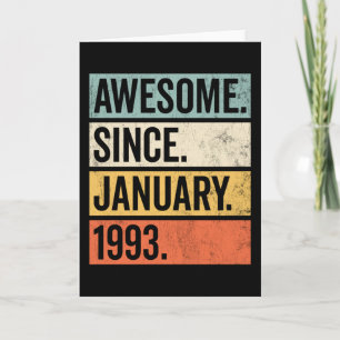 Carte Magnifique Depuis Janvier 1993 Anniversaire