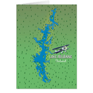 Carte magnifique du lac Päijänne Finlande