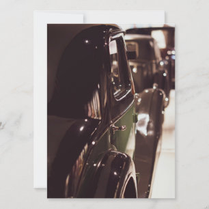 Carte Magnifique showroom de voitures classiques vintage