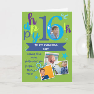 Carte Magnifiques souvenirs de photo d'anniversaire des