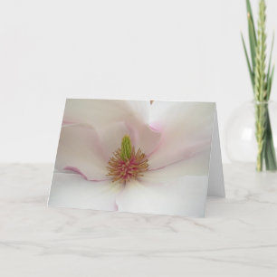 Carte Magnolia Carte Blancs Fleur Personnaliser