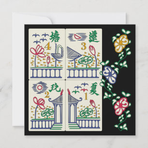 Carte Mah Jongg Beauté