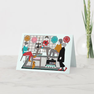 Carte Mah Jongg Chat Anniversaire