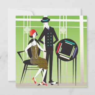 Carte Mah Jongg Flappers Couple2