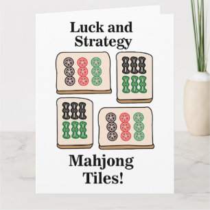 Carte Mahjong Tiles Luck Strategy Joueurs