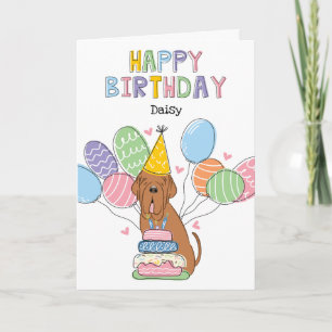 Carte Mahogany Neapolitain Mastiff Anniversaire