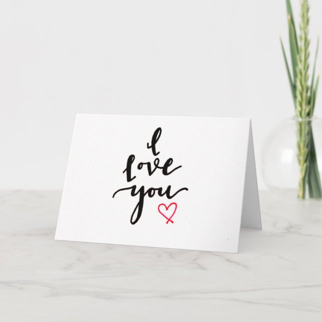 Carte Main dessinée I Love You Appreciation Card (Devant)