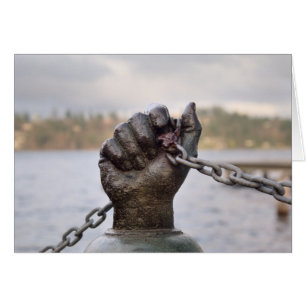 Carte main en laiton