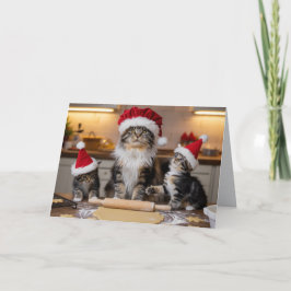 Carte Maine Coon Christmas Cookies Card