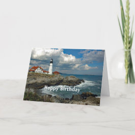 Carte Maine Portland Head Lighthouse Photo Anniversaire