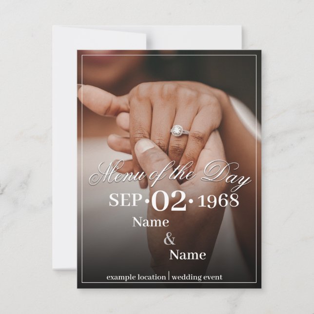 Carte Mains d'un couple de mariage de couleur avec annea (Devant)