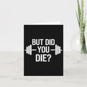 Carte Mais Avez-Vous Mort Sarcastique Citation Drôle Gym