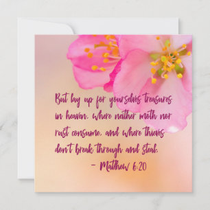 Carte Mais Posez-Vous Pour Vous-Même Chrétien Floral