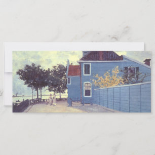 Carte Maison bleue à Zaandam de Claude Monet
