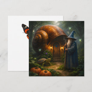 Carte Maison de l'escargot fantaisiste de remise des dip