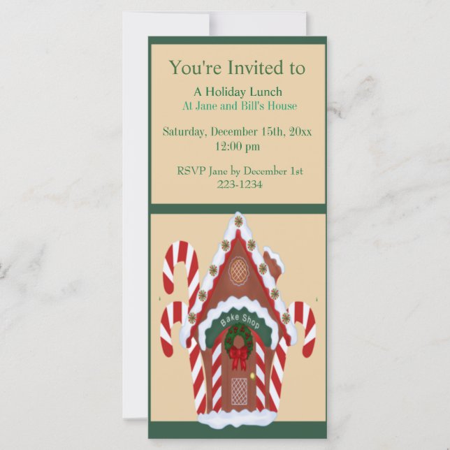 Carte Maison de pain d'épices (Devant)