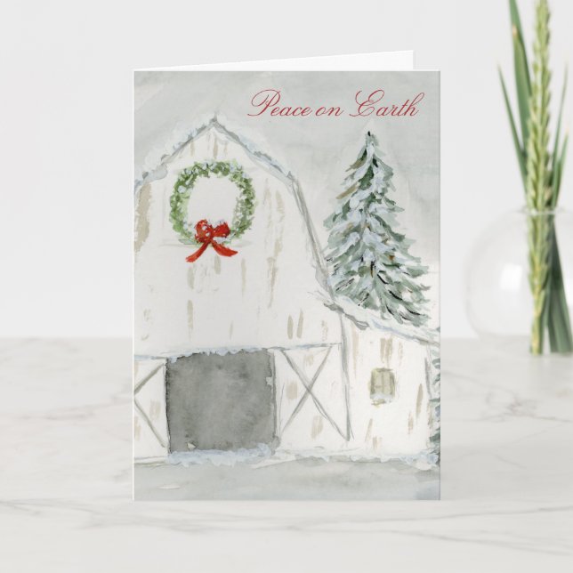 Carte Maison de vacances d'hiver paisible (Devant)