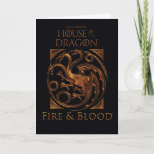 Carte MAISON DU DRAGON   Maison Targaryen Sigil