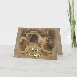 Carte Maison hantée à Halloween