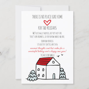 Carte Maison mignonne Nous avons déménagé vacances Faire