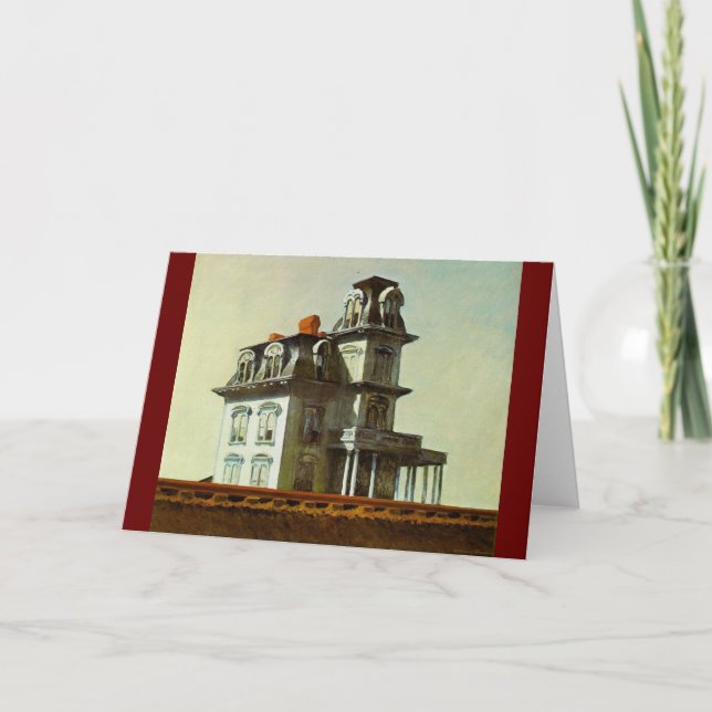 Carte Maison par le chemin de fer - Edward Hopper 1925 (Devant)