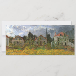 Carte Maisons à Argenteuil par Claude Monet, Art Vintage