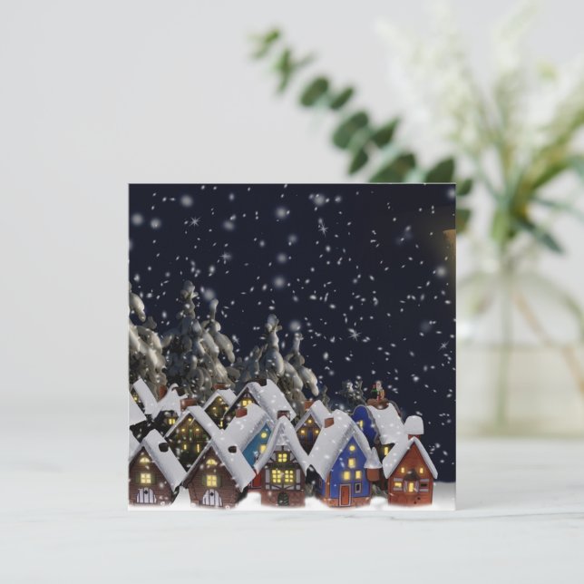 Carte Maisons de Noël (Debout devant)