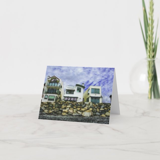 Carte Maisons de plage en bord de mer (Devant)