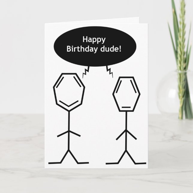 Carte Maître benzene Joyeux garçon d'anniversaire ! (Devant)