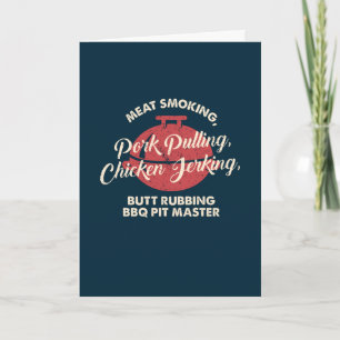 Carte Maître de fumoir à viande BBQ Papa - Fête des Père