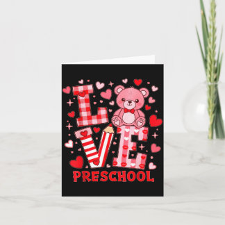 Carte Maître de maternelle de la Saint-Valentin 