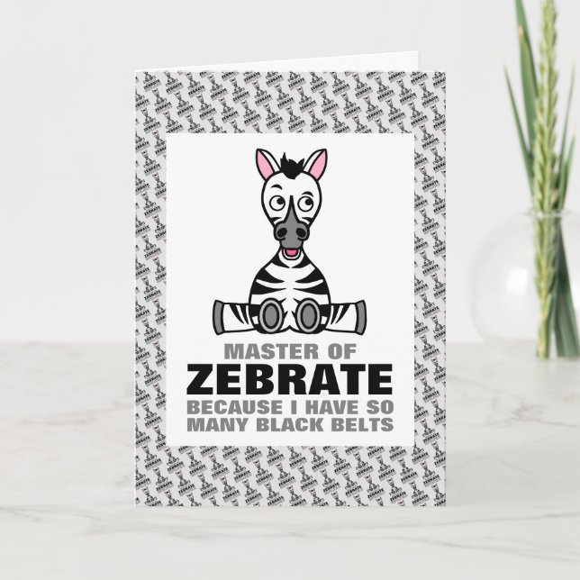 Carte Maître de Zebrate, Zebra (Devant)