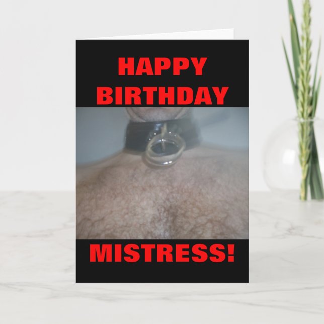 CARTE MAÎTRESSE DE JOYEUX ANNIVERSAIRE ! (Devant)