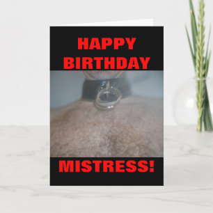 CARTE MAÎTRESSE DE JOYEUX ANNIVERSAIRE !
