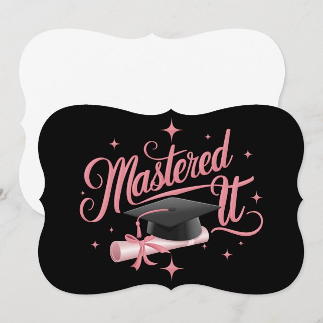 Carte Maîtrise Il Maîtrise Diplômé MBA (Devant / Derrière)