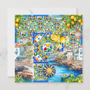 Carte Majolica, citron, carreaux siciliens,
