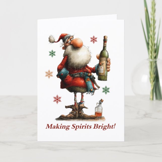 Carte Making Spirits Bright Christmas Card (Devant)