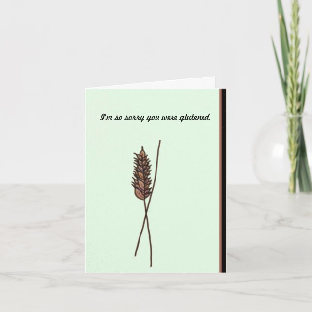 Carte Maladie coeliaque (Devant)